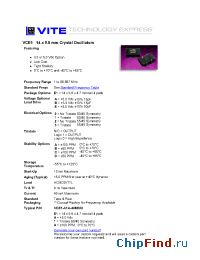 Datasheet VCE-A1A-40400 manufacturer Vectron