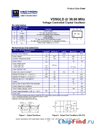Datasheet VDSGLD38.88 manufacturer Vectron
