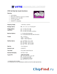 Datasheet VPB1-B1B manufacturer Vectron