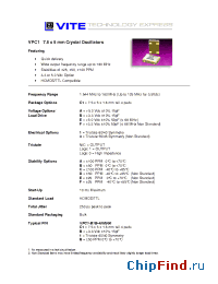 Datasheet VPC1-A1C manufacturer Vectron