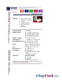 Datasheet VTB1-1B0 manufacturer Vectron