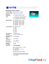 Datasheet VXA2-1C0 manufacturer Vectron