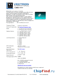 Datasheet VXA4-1A0 manufacturer Vectron