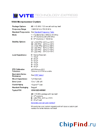 Datasheet VXA6-1C1 производства Vectron