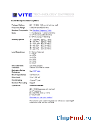 Datasheet VXA6-1E3 manufacturer Vectron