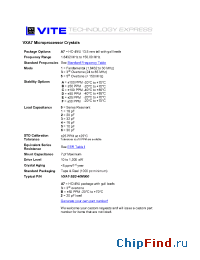 Datasheet VXA7-1A2 manufacturer Vectron