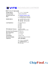 Datasheet VXC1-1A5 manufacturer Vectron