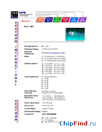 Datasheet VXD1-3E3 manufacturer Vectron