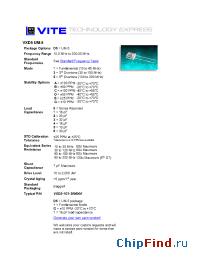 Datasheet VXD5-1B0 manufacturer Vectron