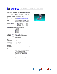 Datasheet VXE3-3F5 manufacturer Vectron