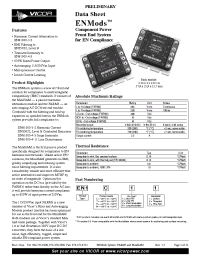 Datasheet EN1TS2 manufacturer Vicor