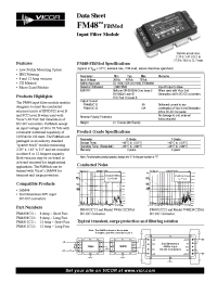 Datasheet FM4812C12 manufacturer Vicor