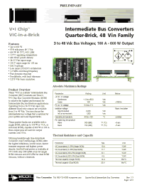 Datasheet I048C030T015P1 manufacturer Vicor