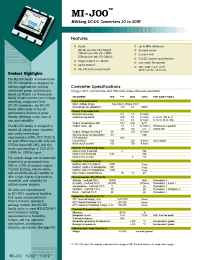 Datasheet MI-J22-IY manufacturer Vicor
