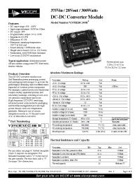 Datasheet V375A28C300B manufacturer Vicor