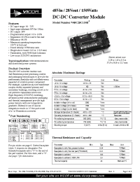 Datasheet V48A28C150B manufacturer Vicor