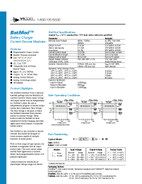 Datasheet VI-231-IU-BM manufacturer Vicor