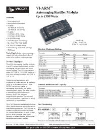 Datasheet VI-ARM-H11 manufacturer Vicor