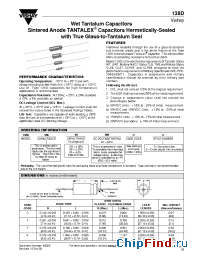 Datasheet 138D187X0025T2 manufacturer Vishay