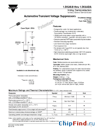 Datasheet 1.5KA13 manufacturer Vishay