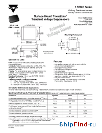 Datasheet 1.5SMC10A manufacturer Vishay