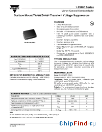 Datasheet 1.5SMC62A/57T manufacturer Vishay