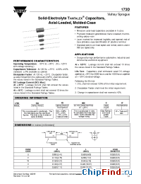 Datasheet 173D106X0010V manufacturer Vishay