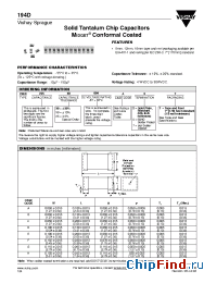 Datasheet 194D225X0004A2T manufacturer Vishay