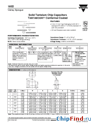 Datasheet 195D105X-016C2T manufacturer Vishay
