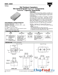 Datasheet 200D318X9006A1 manufacturer Vishay