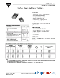 Datasheet 232257310403 manufacturer Vishay