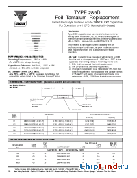 Datasheet 285D106X0030G2 manufacturer Vishay
