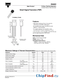 Datasheet 2N4403 manufacturer Vishay