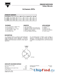 Datasheet 2N5432 manufacturer Vishay