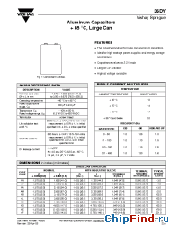 Datasheet 36DY153F040AL2A manufacturer Vishay