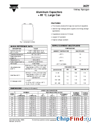Datasheet 36DY333F025BM2A manufacturer Vishay