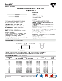 Datasheet 430P104X9600 manufacturer Vishay