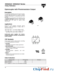 Datasheet 4N25V manufacturer Vishay