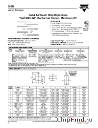 Datasheet 595D105X0035A2T manufacturer Vishay
