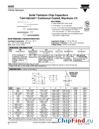 Datasheet 595D105X9050B2T производства Vishay