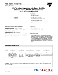 Datasheet 769D306X0006A0 manufacturer Vishay