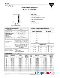 Datasheet 81DA103M035KB2D manufacturer Vishay