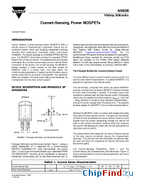 Datasheet AN606 manufacturer Vishay