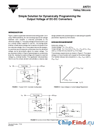 Datasheet AN731 manufacturer Vishay