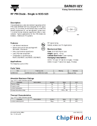 Datasheet BAR63V-02V manufacturer Vishay