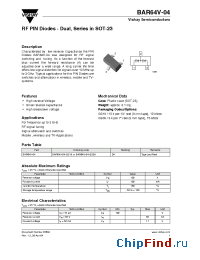 Datasheet BAR64V-04 manufacturer Vishay