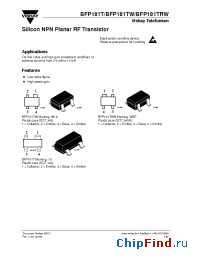 Datasheet BFP181T manufacturer Vishay