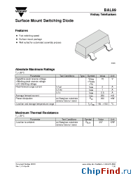 Datasheet BYS1190 manufacturer Vishay