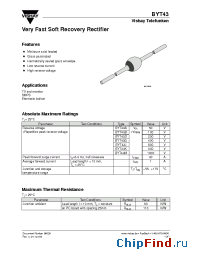 Datasheet BYT43G manufacturer Vishay