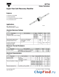 Datasheet BYT44B производства Vishay